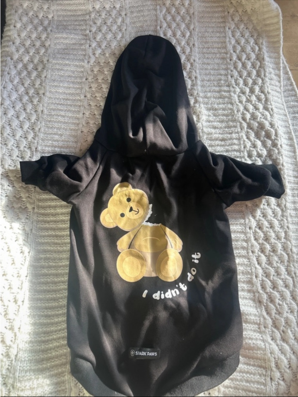 Spark Paws dog hoodie size XL-medium fit